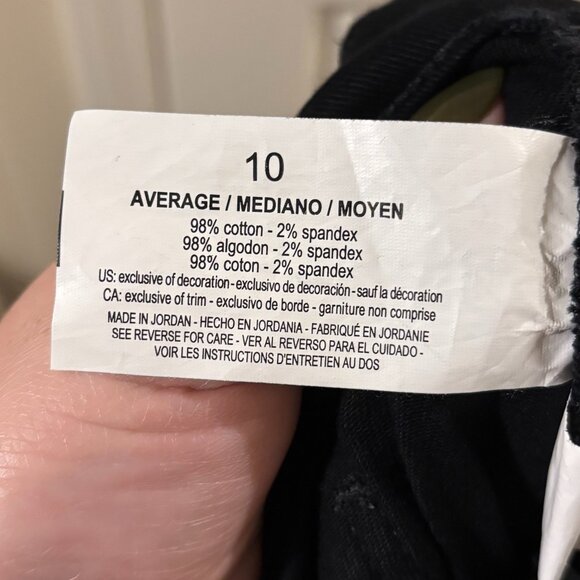 Gloria Vanderbilt Women's Amanda Original Bootcut Black Rinse Jeans ~ 10 ~ NWT - Picture 5 of 5